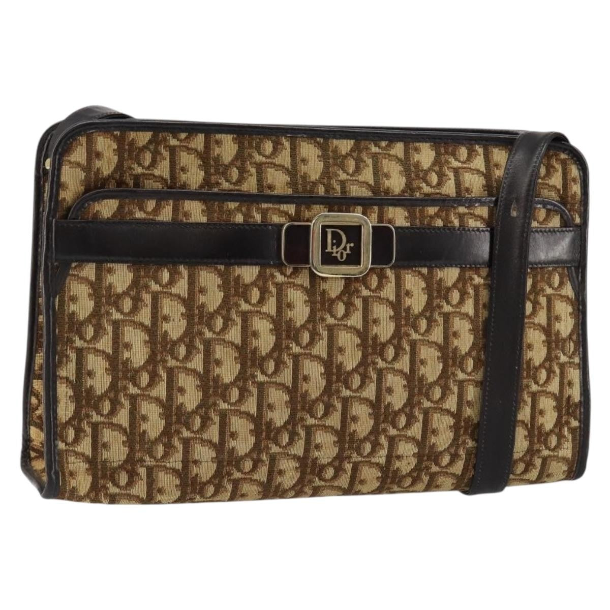 Christian Dior Trotter shoulder bag Canvas, BEIGE, CANVAS, Shoulder bag