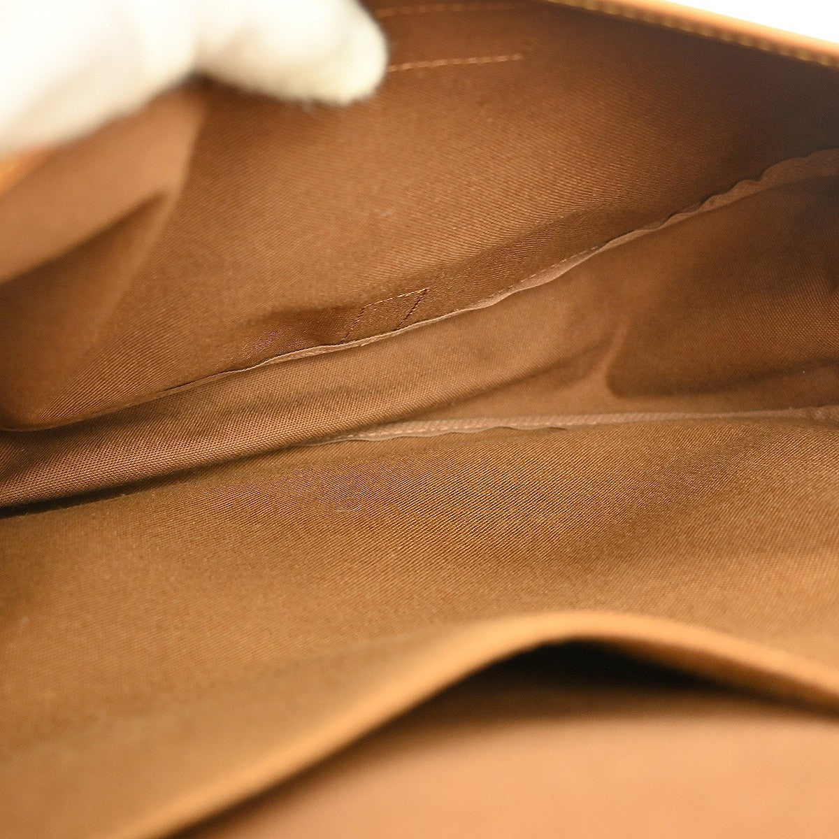 Louis Vuitton Saumur Handbag Monogram Canvas, BROWN, CANVAS, Shoulder bag