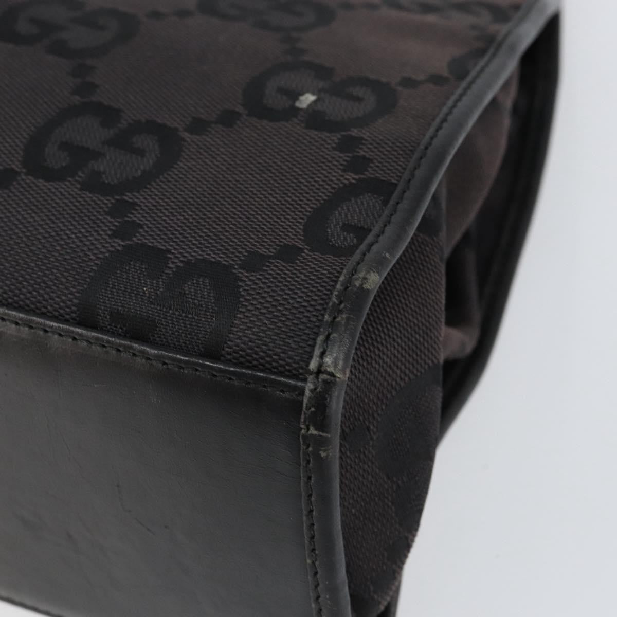 Gucci Vintage Jackie Handbag Canvas, BLACK, CANVAS, Handbag