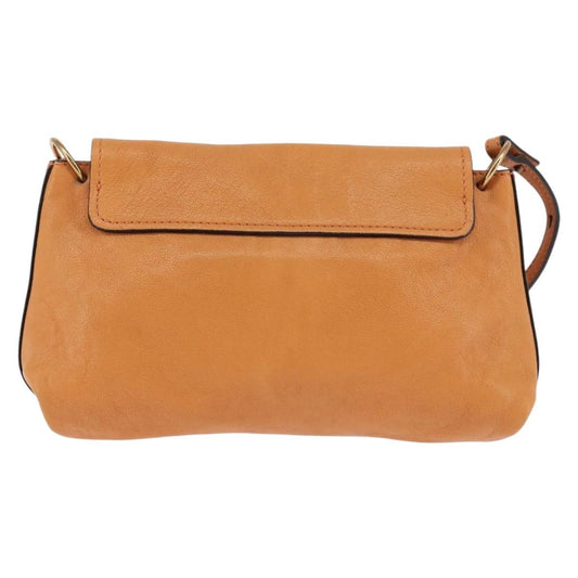 Chloe Elsie Crossbody Bag Leather, ORANGE, LEATHER, Shoulder bag