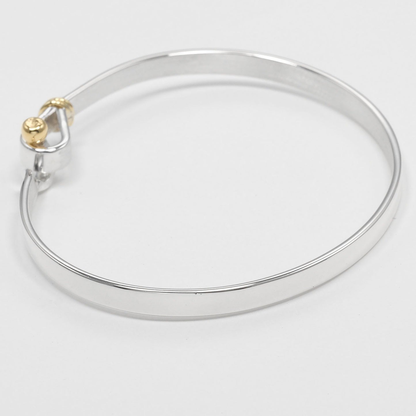 Tiffany & Co. Love Knot Bracelet Sterling Silver and 18K Yellow Gold, SILVER, SILVER, Bracelet