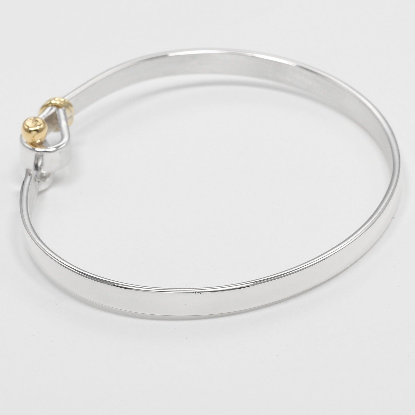Tiffany & Co. Love Knot Bracelet Sterling Silver and 18K Yellow Gold, SILVER, SILVER, Bracelet
