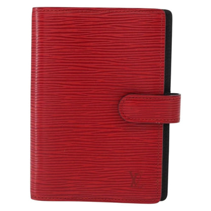 Louis Vuitton Agenda Cover Epi Leather, RED, LEATHER, Wallets