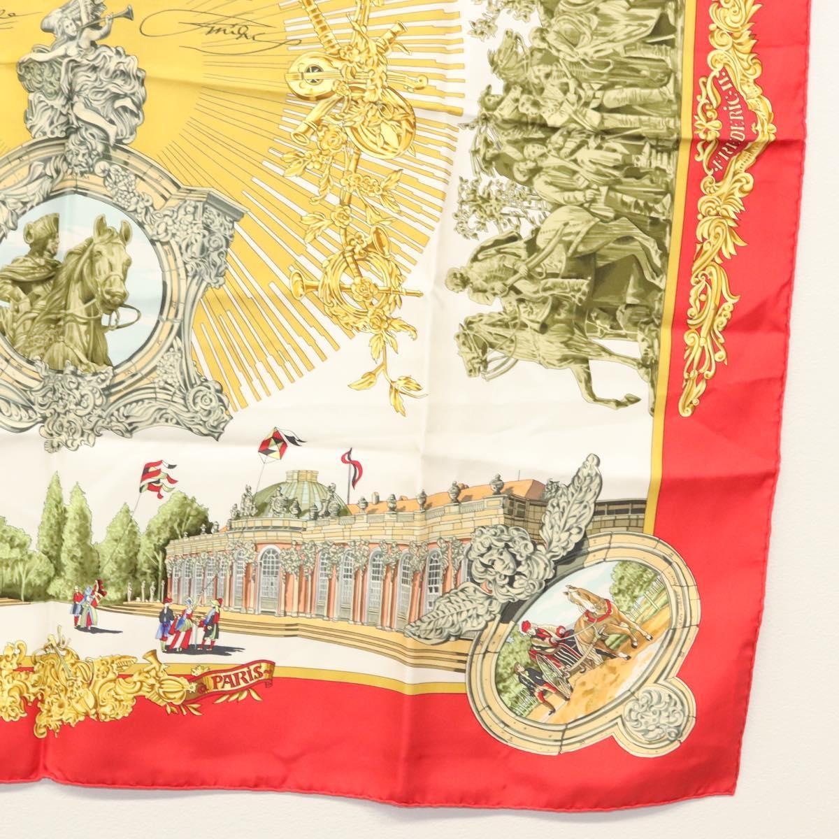 Hermes Carré 90 Silk multicolor, RED, SILK, Scarve & shawl