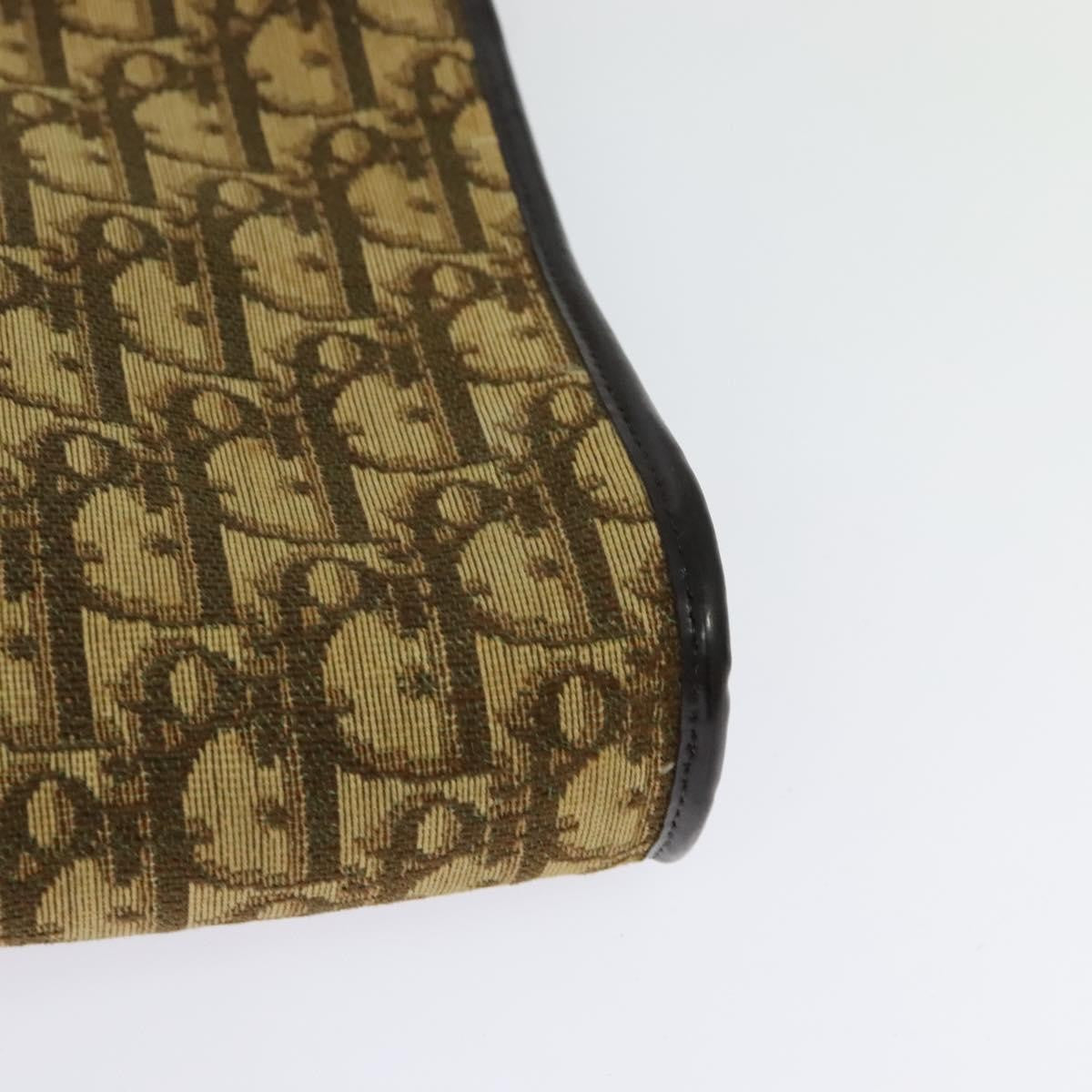 Christian Dior Vintage Trotter Shoulder Bag Canvas, BROWN, CANVAS, Shoulder bag