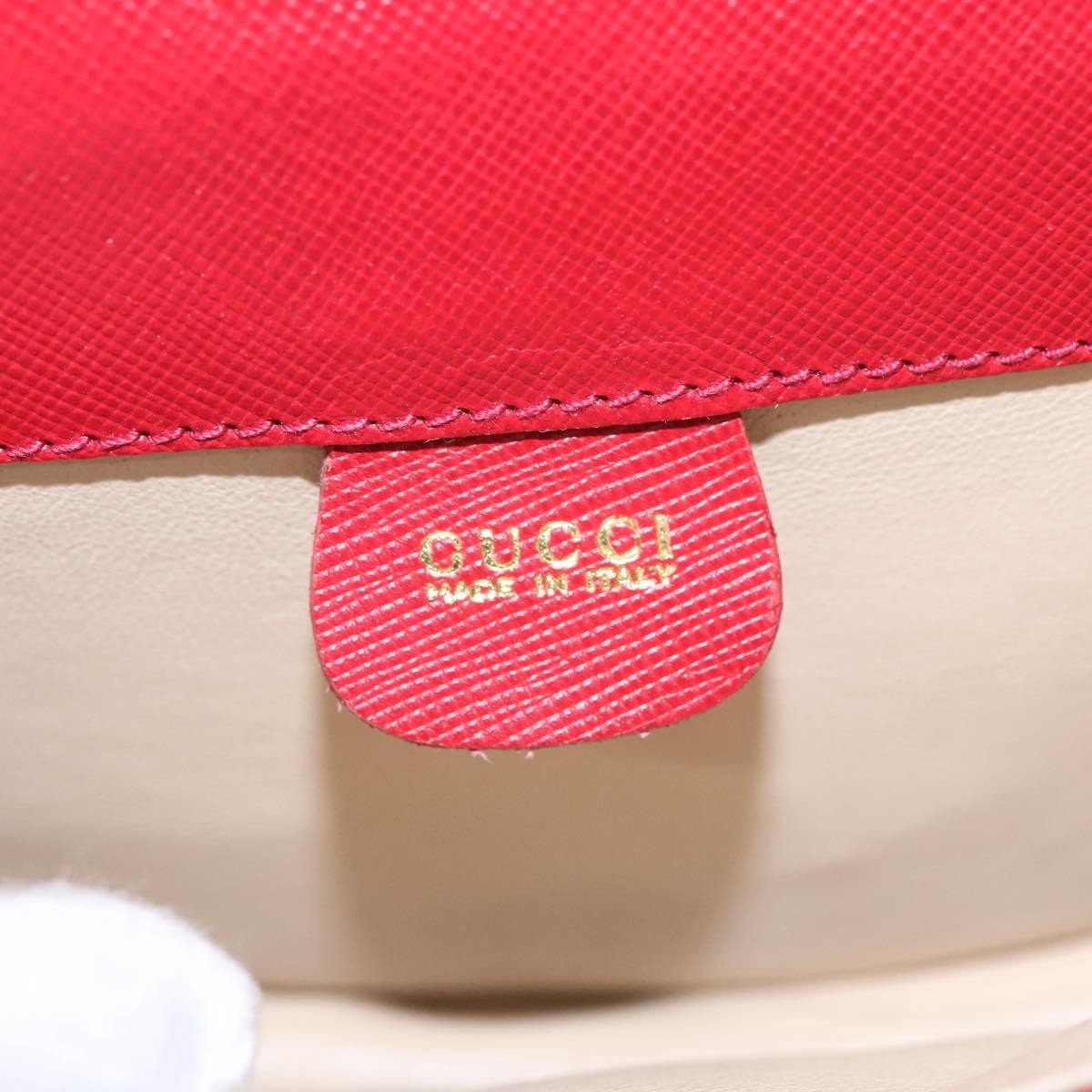 Gucci Bamboo 1947 Belt Bag Leather, RED, LEATHER, Clutche & pouche