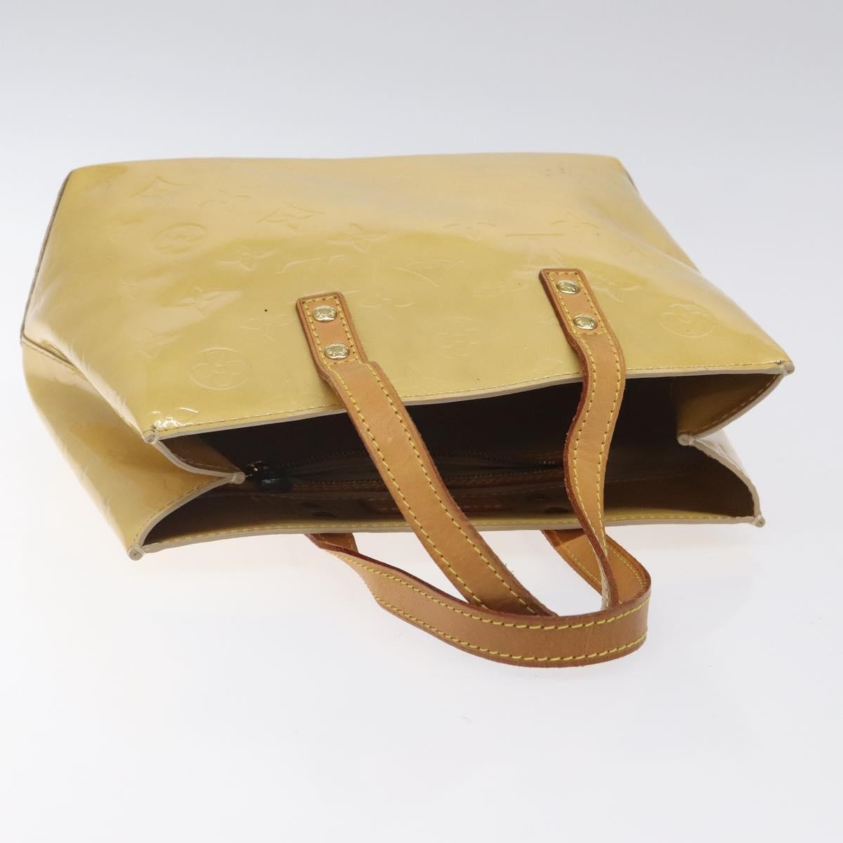 Louis Vuitton Reade Handbag Monogram Vernis, BEIGE, PATENT_LEATHER, Handbag