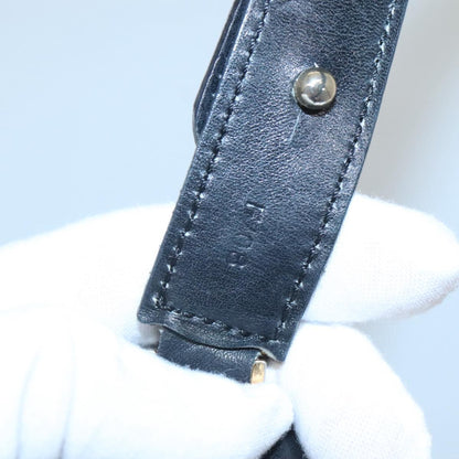 Celine Shoulder Bag Leather, BLACK, LEATHER, Shoulder bag