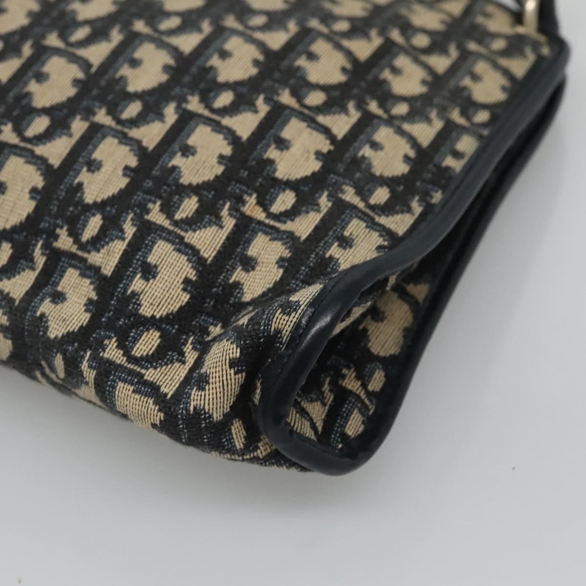 Christian Dior Vintage CD trotter Shoulder bag Canvas, NAVY, CANVAS, Shoulder bag