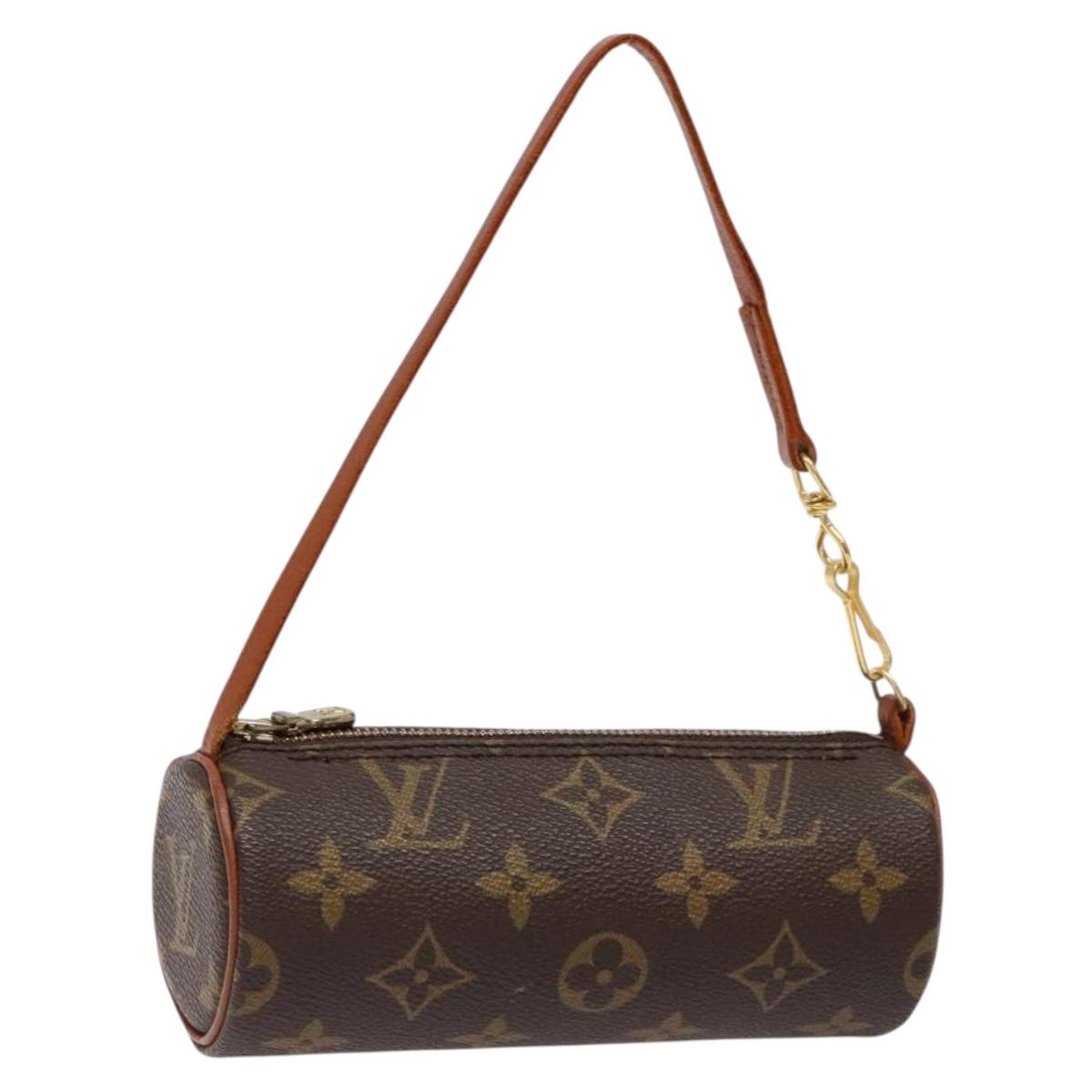 Louis Vuitton Papillon Pochette Monogram Canvas, BROWN, CANVAS, Handbag