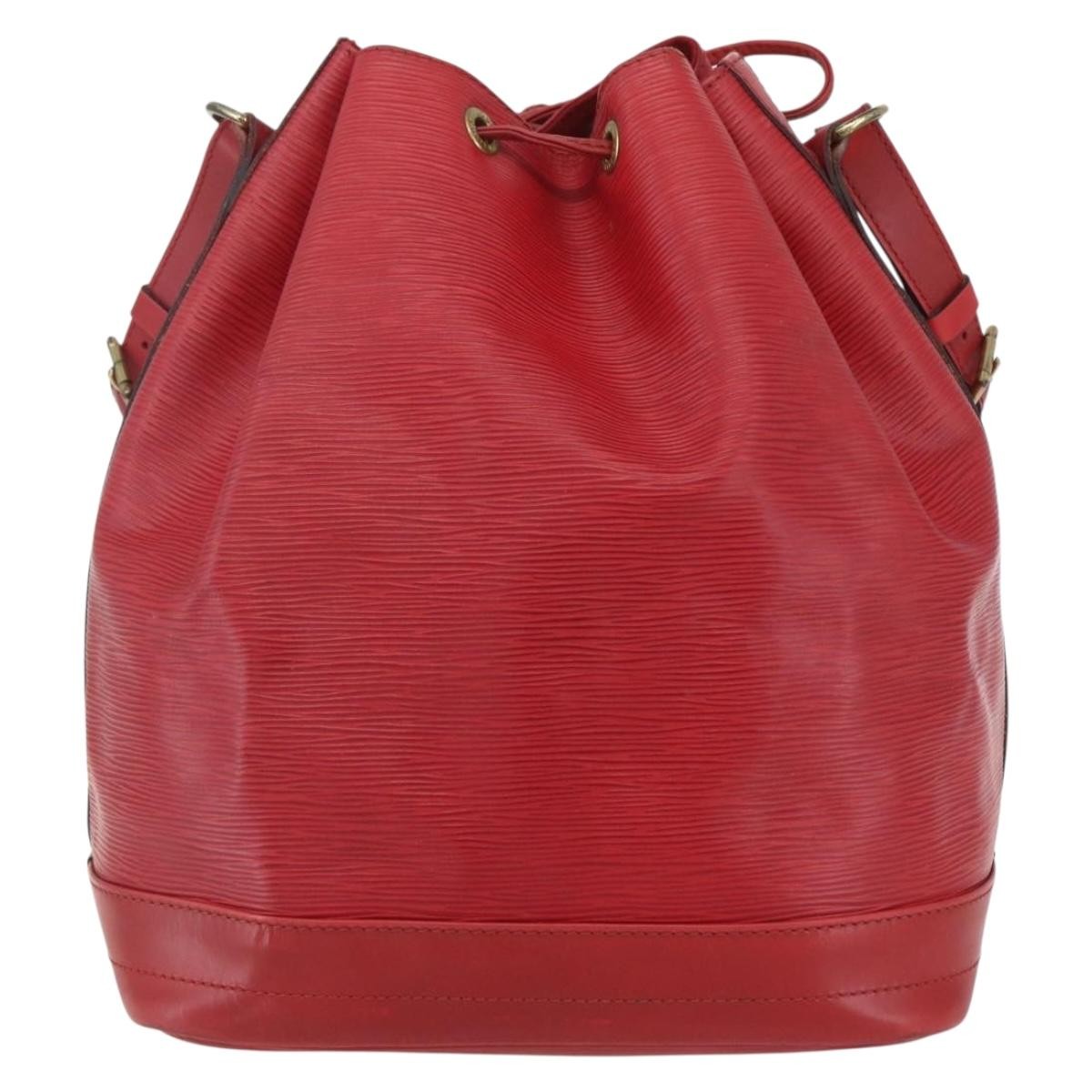 Louis Vuitton Petit Noe NM Handbag Epi Leather, RED, LEATHER, Shoulder bag