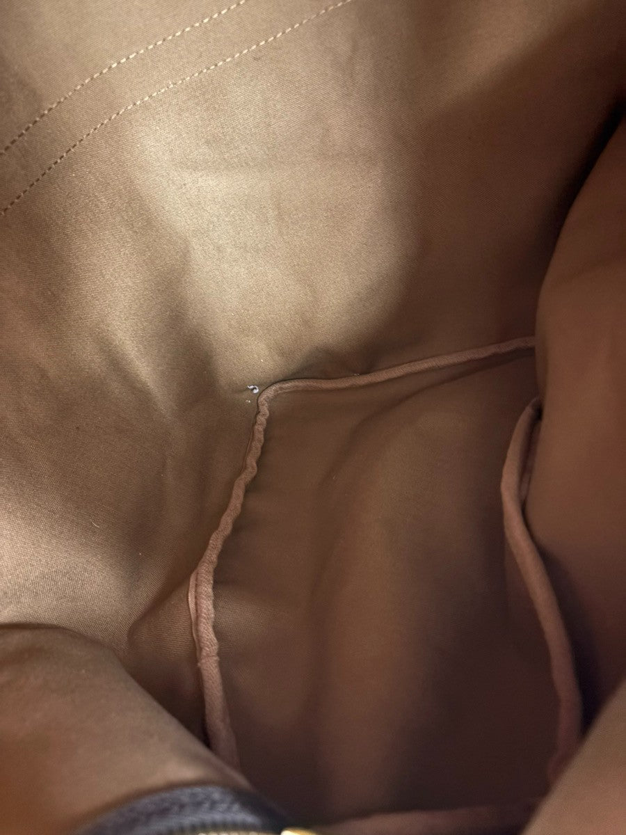 Louis Vuitton Keepall Bag Monogram Canvas, BROWN, LEATHER, Travel bag