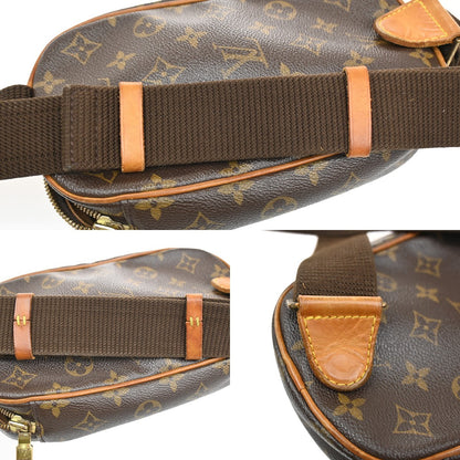 Louis Vuitton Pochette Gange Monogram Canvas, BROWN, CANVAS, Clutche & pouche
