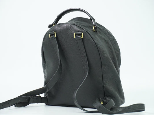 Louis Vuitton Sorbonne Backpack Monogram Empreinte Leather, BLACK, LEATHER, Backpack