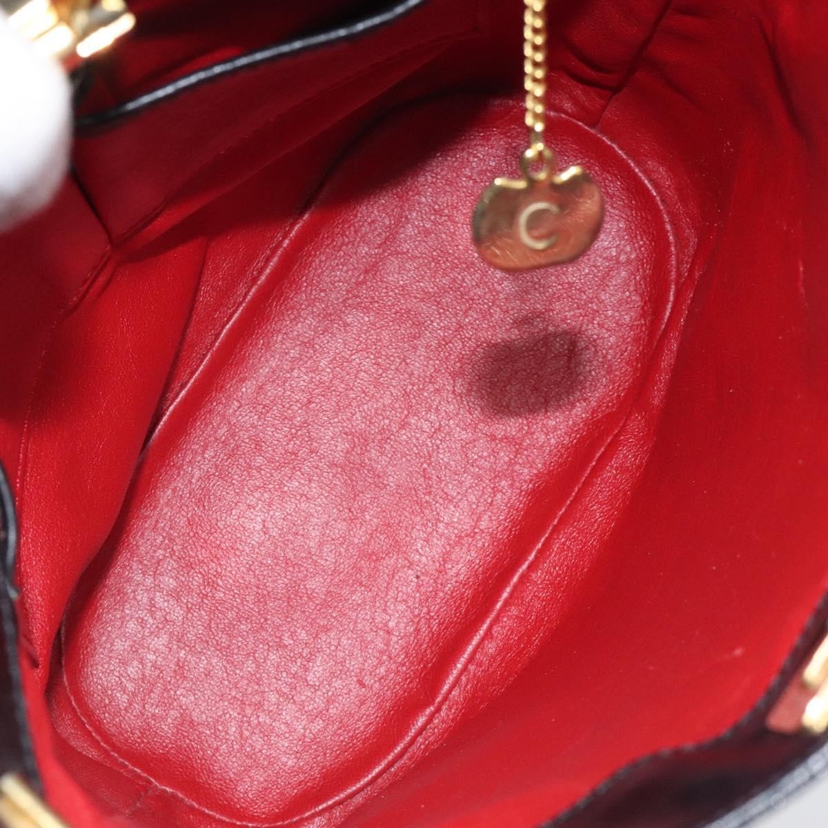 Celine Shoulder Bag Leather, BLACK, LEATHER, Shoulder bag