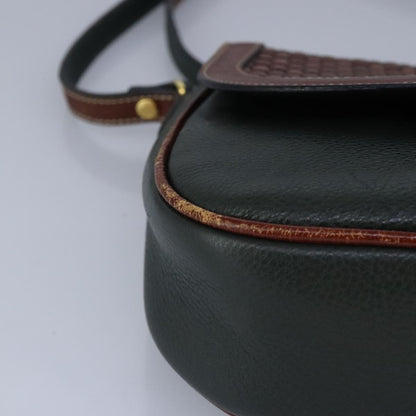 Bally Vintage Shoulder Bag Leather, Green, Leather, Shoulder Bag