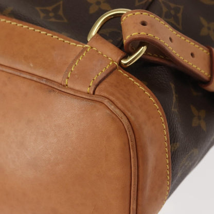 Louis Vuitton Vintage Montsouris Backpack Monogram Canvas, BROWN, CANVAS, Backpack