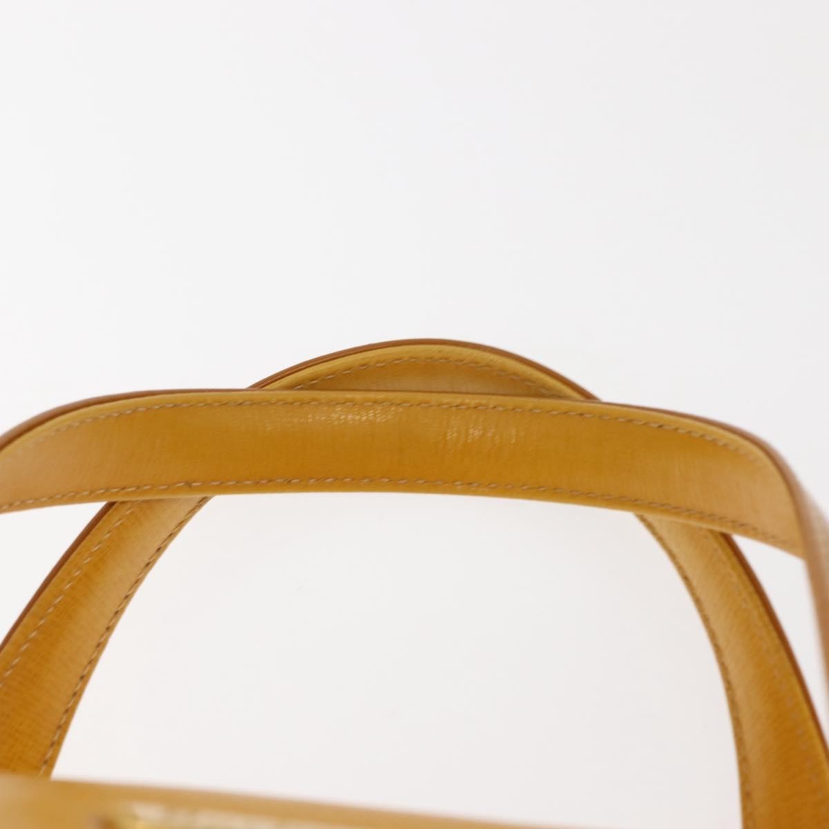 Burberry Vintage Handbag Leather, YELLOW, LEATHER, Handbag