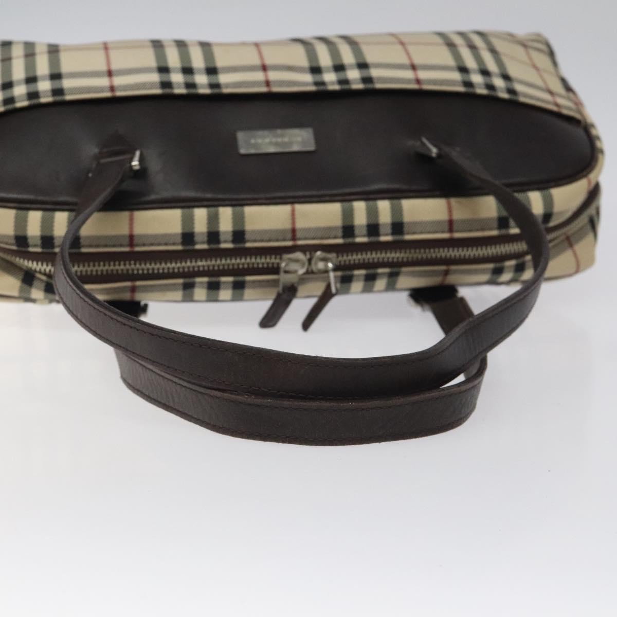 Burberry Nova Check Bowling Bag Canvas, BEIGE, NYLON, Bag