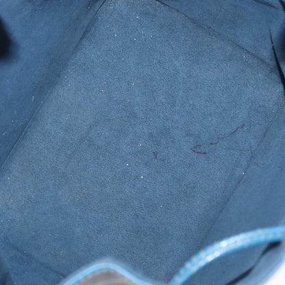 Louis Vuitton Petit Noe Handbag Epi Leather, BLUE, LEATHER, Shoulder bag