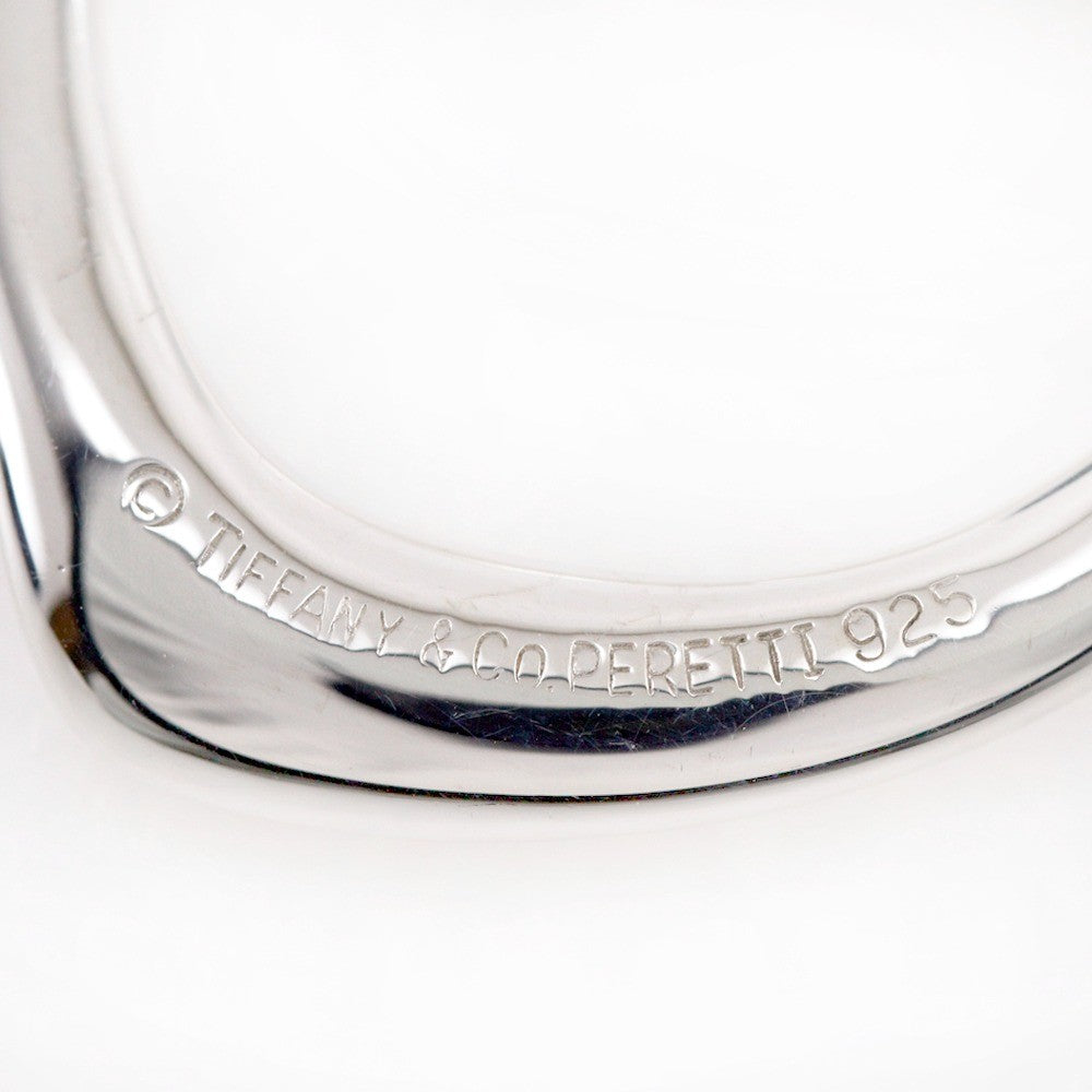 Tiffany & Co. Elsa Peretti Open Heart Pendant Necklace Sterling Silver, SILVER, SILVER, Necklace