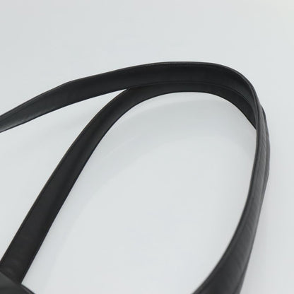 Chanel Vintage Shoulder Bag Leather, BLACK, LEATHER, Shoulder bag