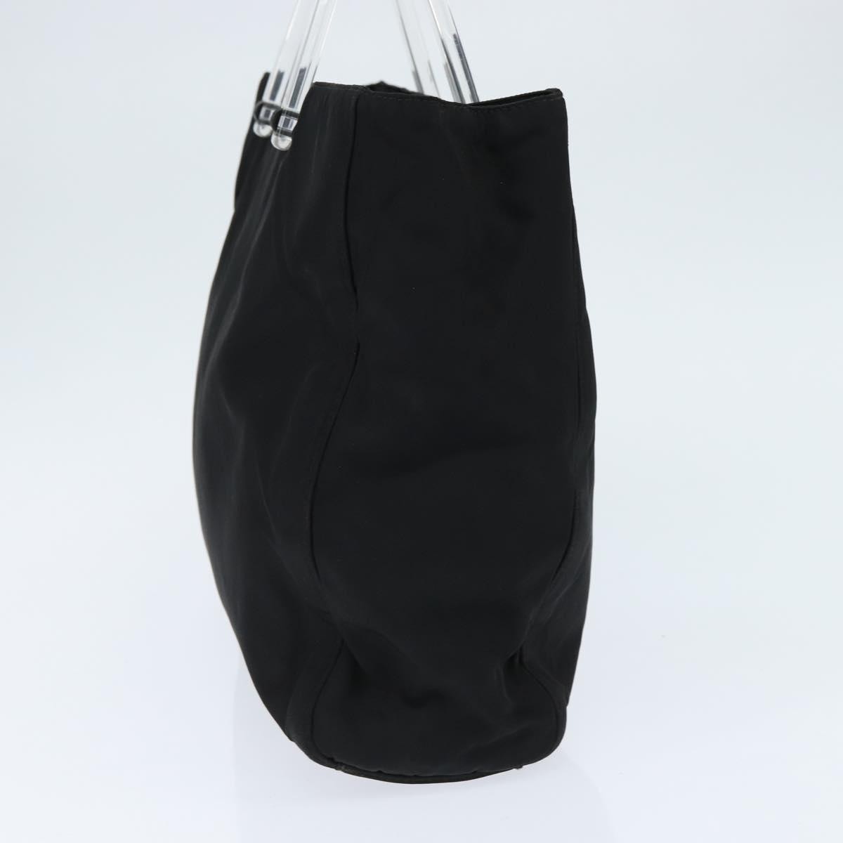 Prada Resin Handle Tote Tessuto, BLACK, NYLON, Tote bag
