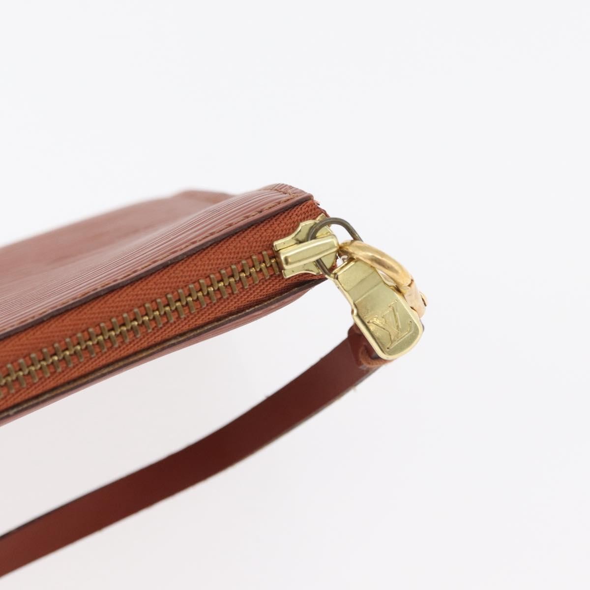 Louis Vuitton Pochette Accessoires Epi Leather, Brown, Leather, Clutch