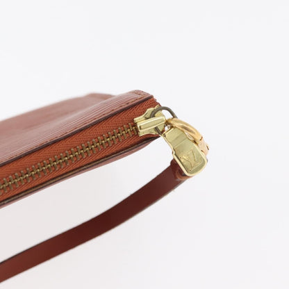 Louis Vuitton Pochette Accessoires Epi Leather, Brown, Leather, Clutch