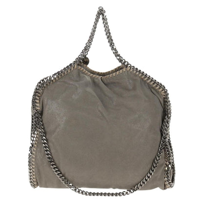 Stella McCartney Falabella Fold Over Bag Faux Leather, GRAY, POLYESTER, Shoulder bag