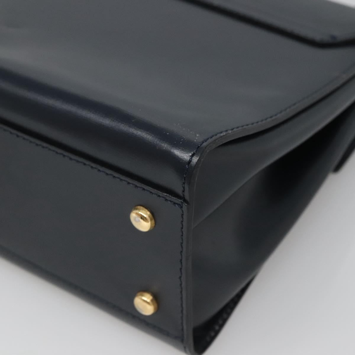 Celine Handbag Leather, NAVY, LEATHER, Handbag