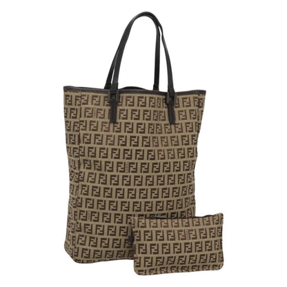 Fendi Zucca Tote bag Canvas, BEIGE, CANVAS, Tote bag