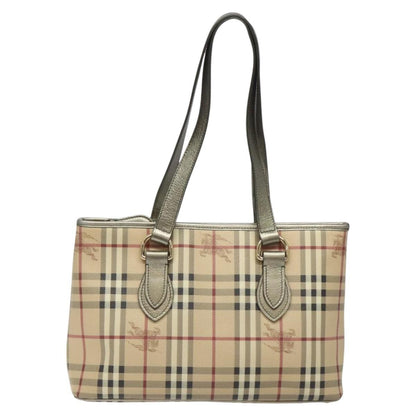 Burberry Regent Tote Haymarket Coated Canvas, BEIGE, PVC, Tote bag