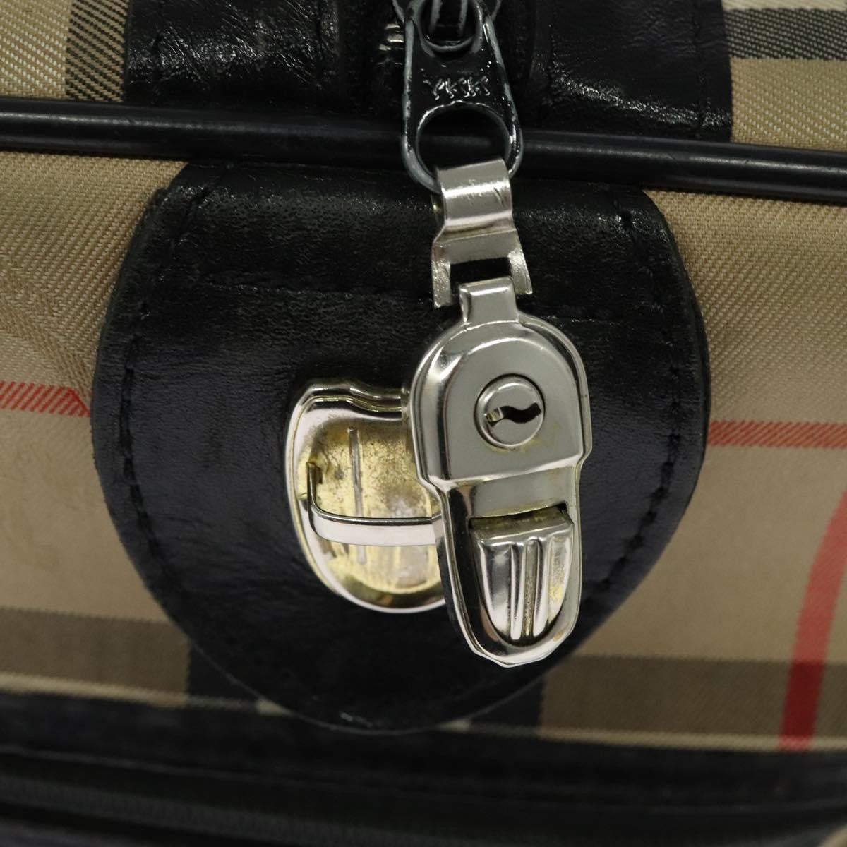 Burberry Nova check boston bag Canvas, BEIGE, CANVAS, Travel bag