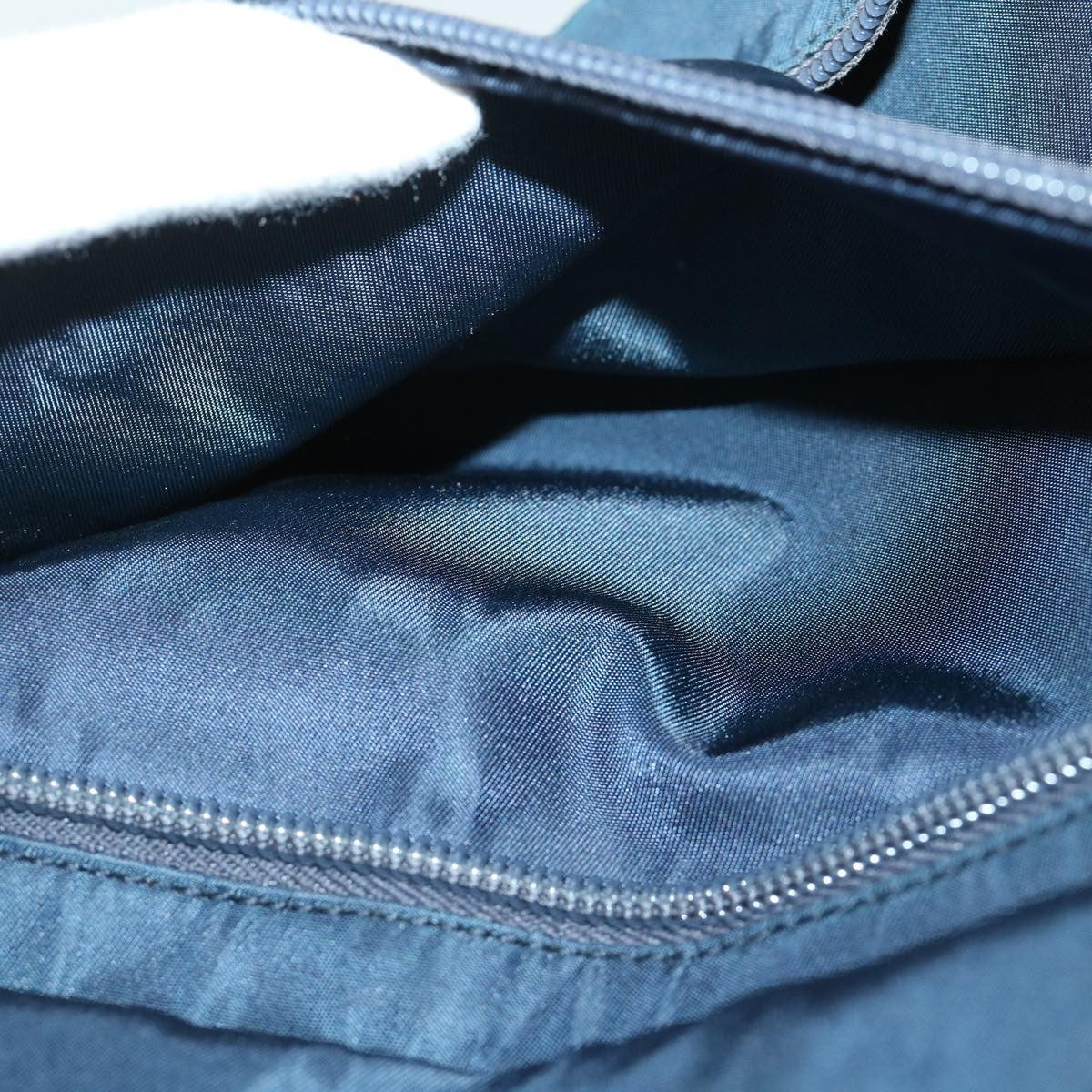Prada Double Zip Wristlet Pouch Tessuto, NAVY, NYLON, Clutche & pouche