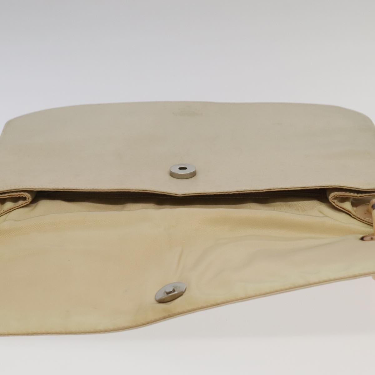 Prada Flap Shoulder Bag Leather, BEIGE, LEATHER, Shoulder bag