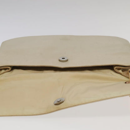 Prada Flap Shoulder Bag Leather, BEIGE, LEATHER, Shoulder bag