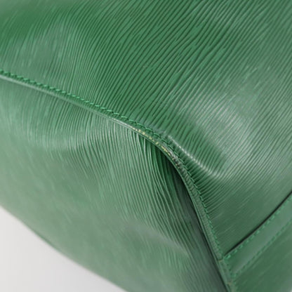 Louis Vuitton Keepall Bag Epi Leather, GREEN, LEATHER, Travel bag