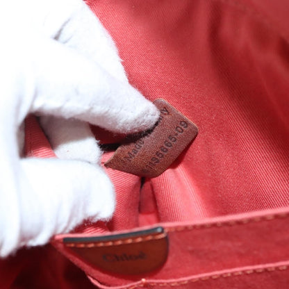 Chloe Angie Tote Leather, BROWN, LEATHER, Tote bag