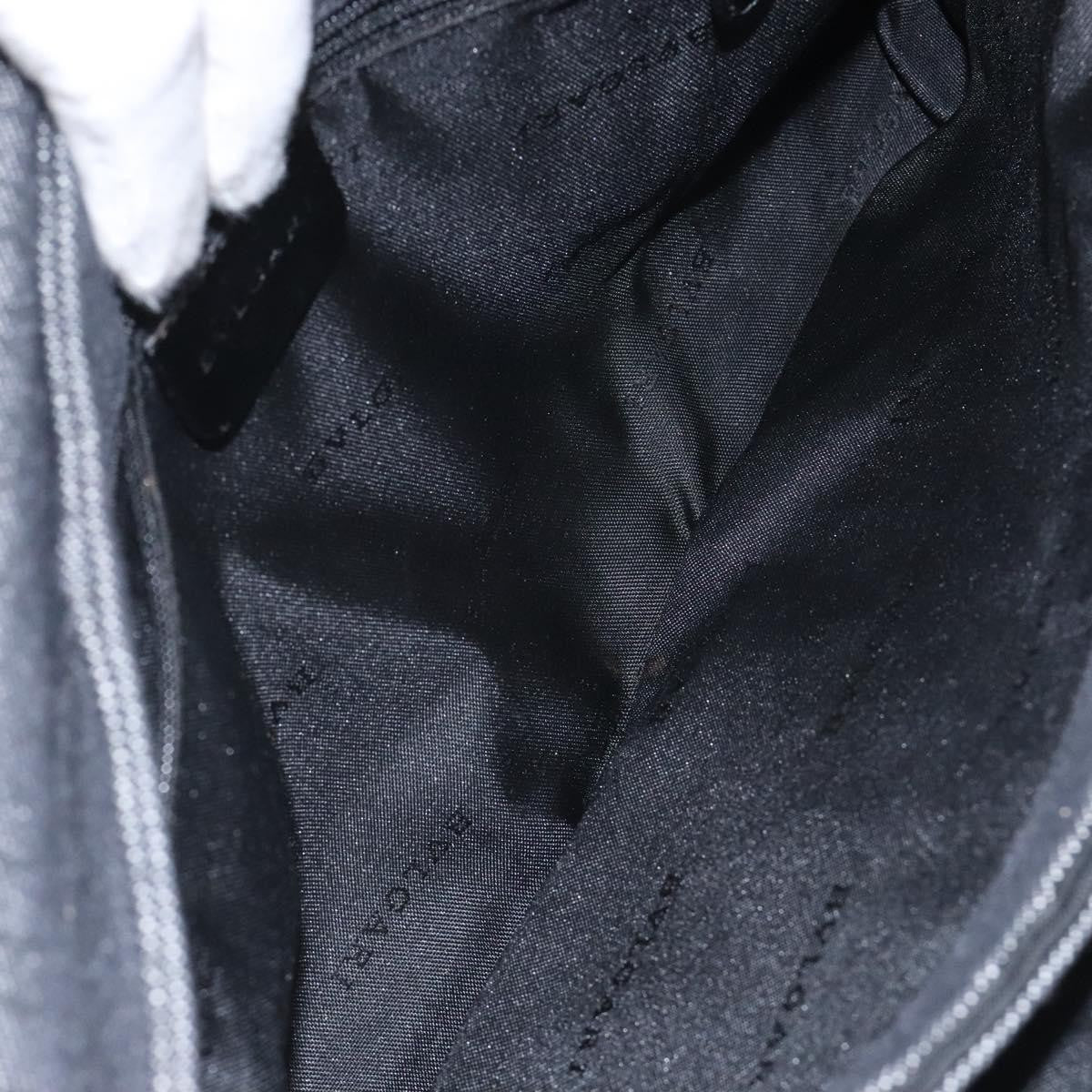 Bvlgari B.Zero1 Logomania Bag Canvas with Leather, BLACK, CANVAS, Shoulder bag