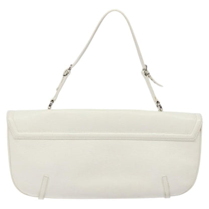 Salvatore Ferragamo Shoulder Bag Leather, WHITE, LEATHER, Shoulder bag