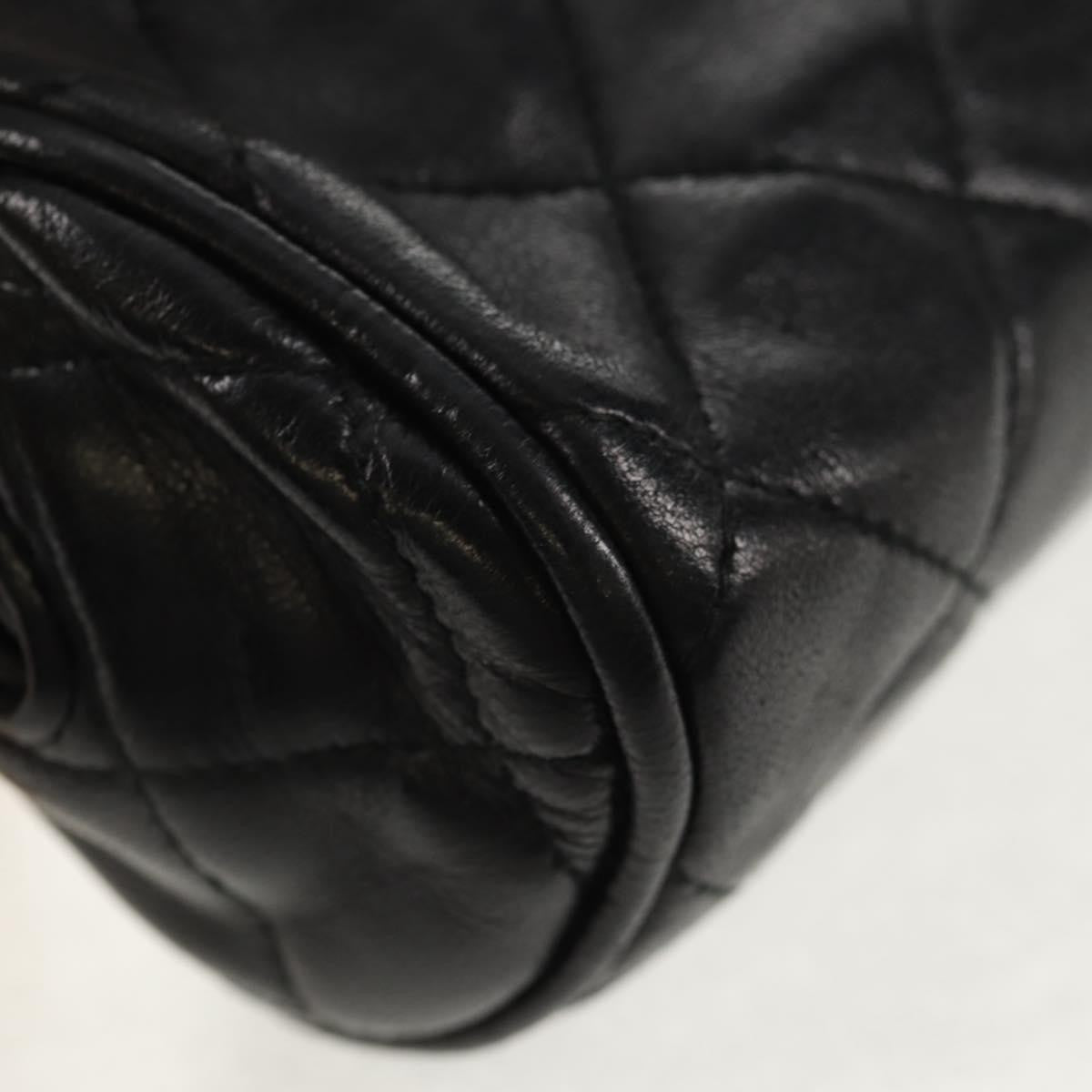 Chanel Vintage Clutch Leather, BLACK, LEATHER, Clutche & pouche