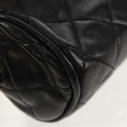 Chanel Vintage Clutch Leather, BLACK, LEATHER, Clutche & pouche