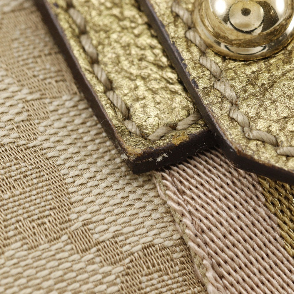 Gucci Belted Tote GG Coated Canvas, BROWN, CANVAS, Handbag