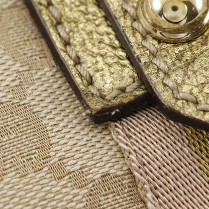 Gucci Belted Tote GG Coated Canvas, BROWN, CANVAS, Handbag