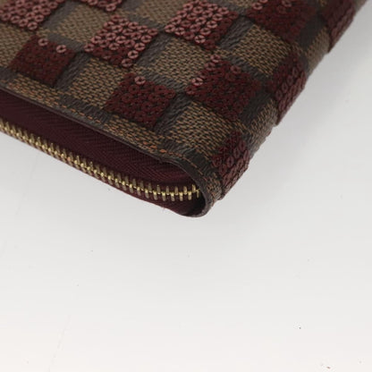 Louis Vuitton Zippy Wallet NM Damier, RED, CANVAS, Wallets