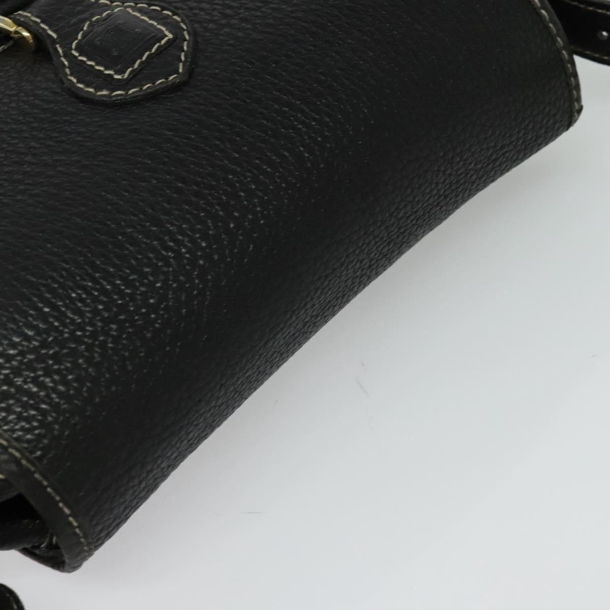 Celine Shoulder Bag Leather, BLACK, LEATHER, Shoulder bag