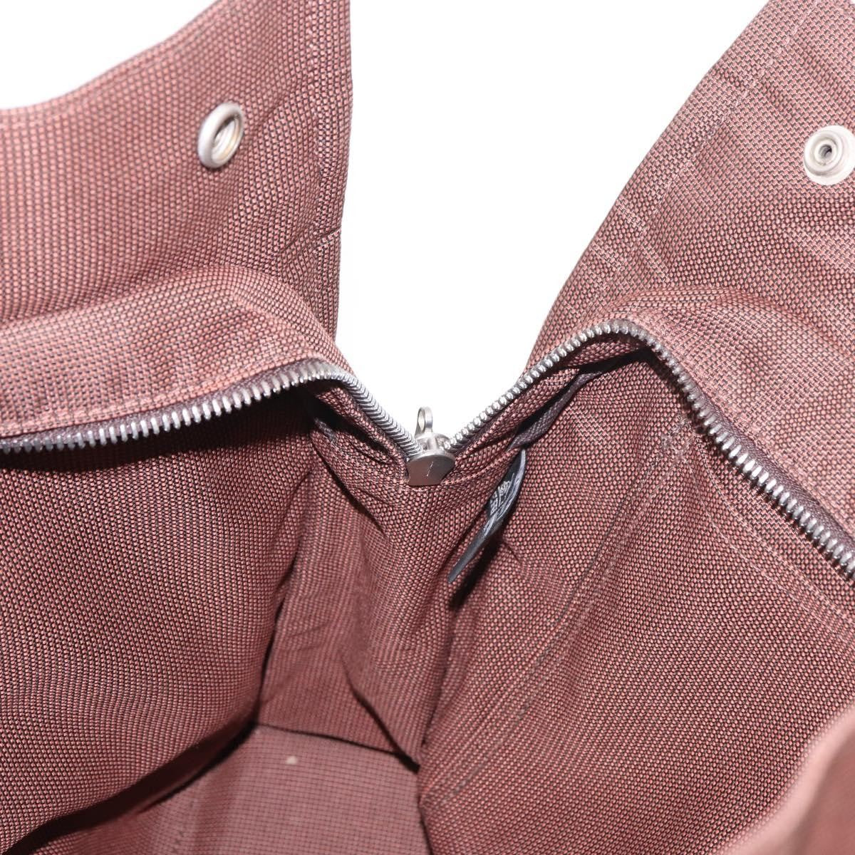 Hermes Fourre Tout Tote Canvas, Brown, Canvas, Tote Bag
