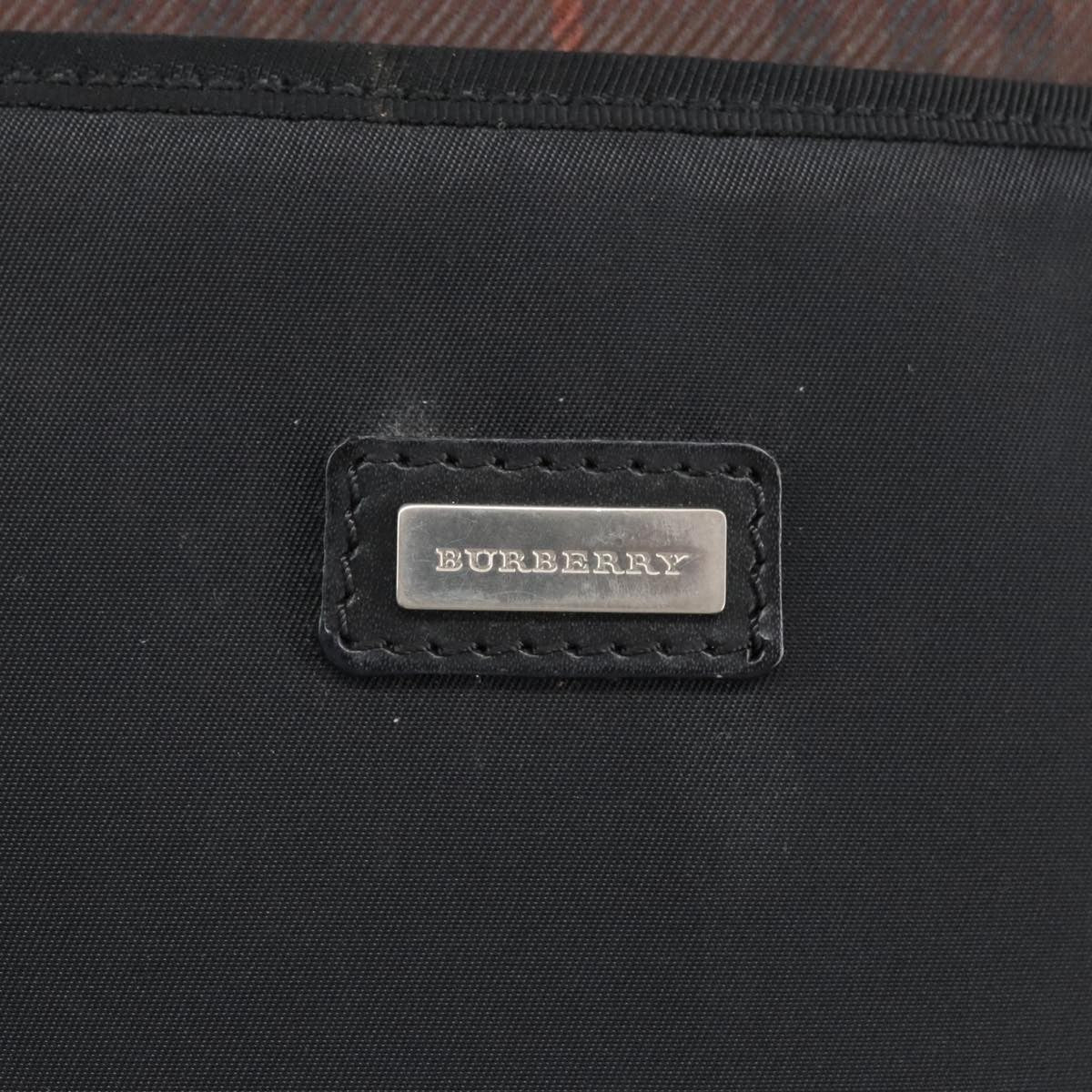 Burberry Vintage Shoulder Bag Nylon, BLACK, NYLON, Shoulder bag