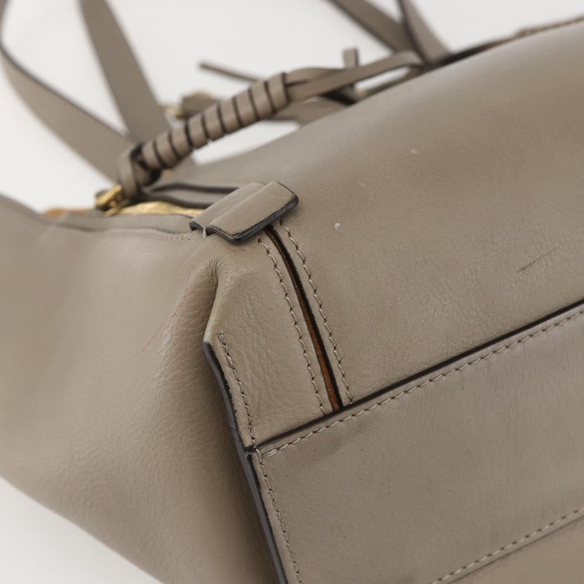 Chloe Milo Shopping Tote Leather, BEIGE, LEATHER, Tote bag